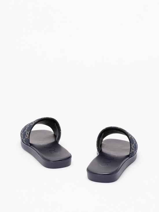 26FW 구찌 슬라이드 샌들 슬리퍼 슬라이드 샌들 슬리퍼 871685FAF4Y4740 BLUE - GUCCI