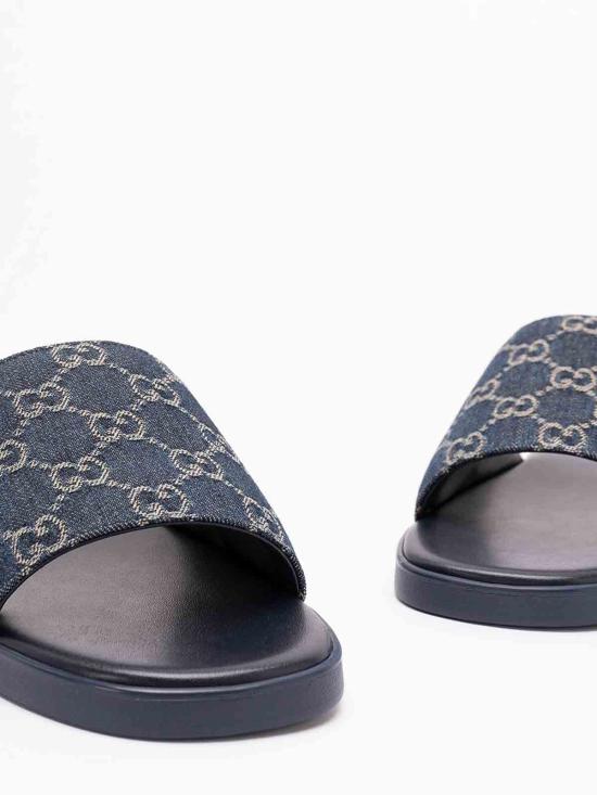 26FW 구찌 슬라이드 샌들 슬리퍼 슬라이드 샌들 슬리퍼 871685FAF4Y4740 BLUE - GUCCI