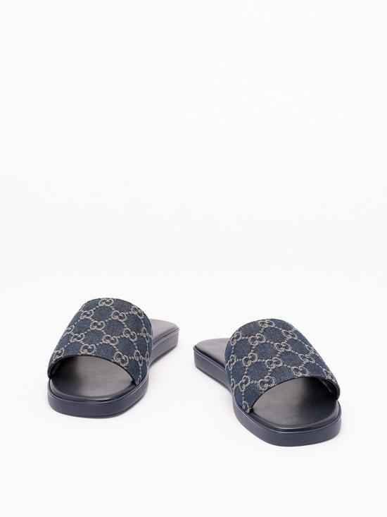 26FW 구찌 슬라이드 샌들 슬리퍼 슬라이드 샌들 슬리퍼 871685FAF4Y4740 BLUE - GUCCI