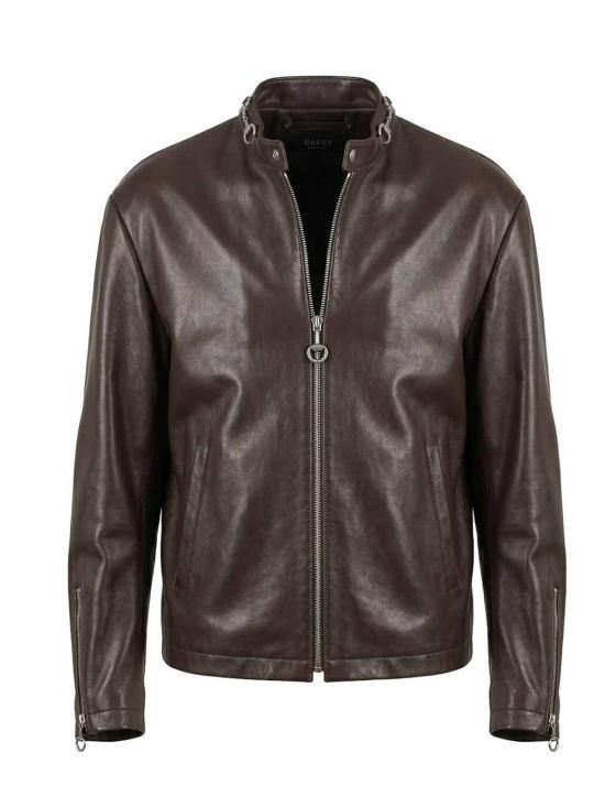 26FW 구찌 홀스빗 레더 자켓 864931XNBCJ2084 BROWN