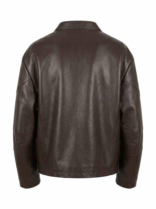 26FW 구찌 홀스빗 레더 자켓 864931XNBCJ2084 BROWN - GUCCI