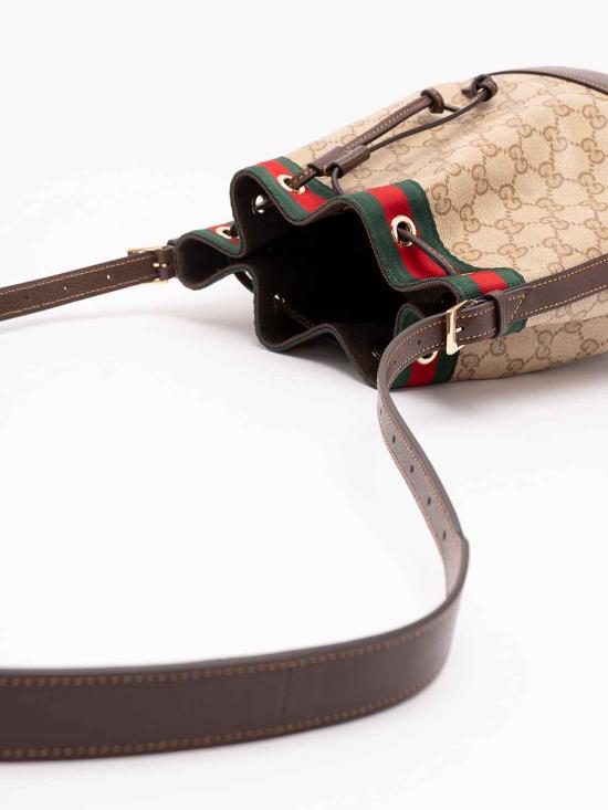 26FW 구찌 베니스 GG 캔버스 미니 버킷백 베니스 GG 캔버스 미니 버킷백 A002GWFAF798547 BEIGE - GUCCI