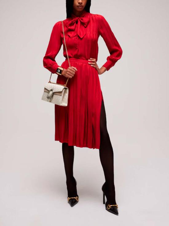 26FW 구찌 미디 스커트 865115ZAM486199 RED - GUCCI
