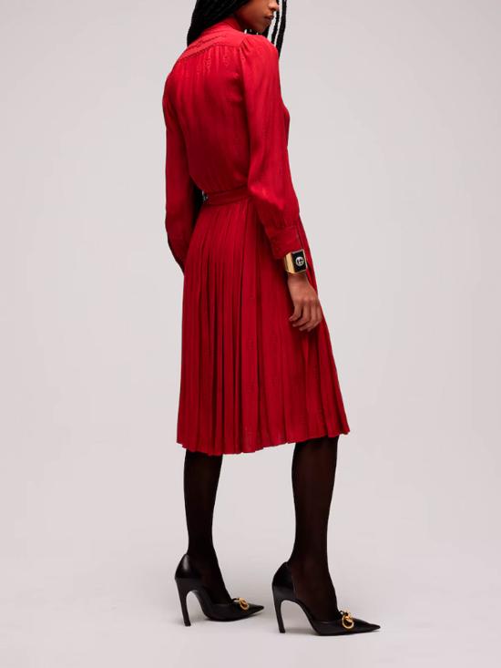 26FW 구찌 미디 스커트 865115ZAM486199 RED - GUCCI