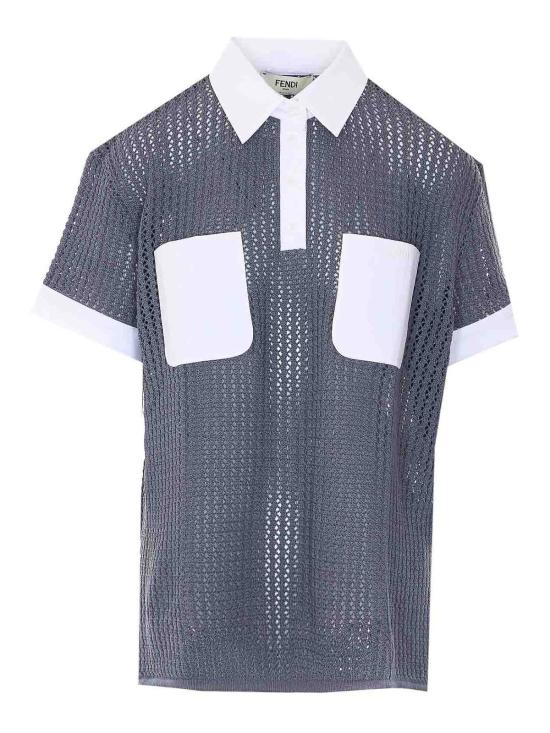 26SS 펜디 폴로 티셔츠 FZXE65AW4NF1W0R GREY