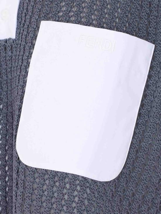 26SS 펜디 폴로 티셔츠 FZXE65AW4NF1W0R GREY - FENDI