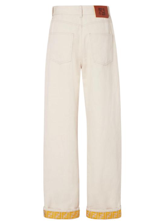 26SS 펜디 스트레이트 팬츠 FLP882AOHVF1W0T WHITE - FENDI