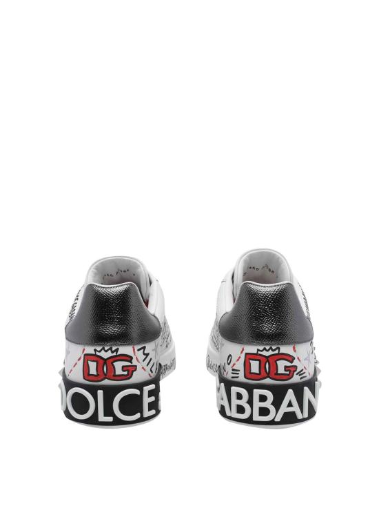 26FW 돌체앤가바나 포르토피노 카프스킨 스니커즈 CS2466A0986HS6GJ WHITE - DOLCE & GABBANA