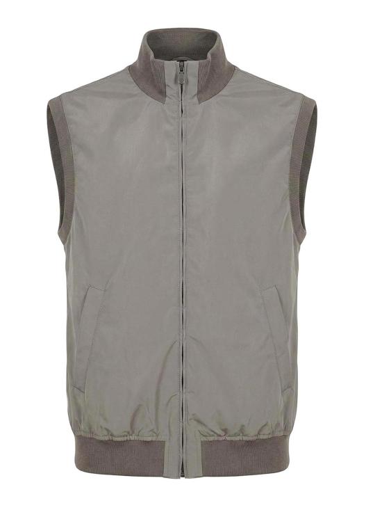 26FW 브루넬로 쿠치넬리 가공 나일론 웨이스트코트 MM4796584CNM07 GREY