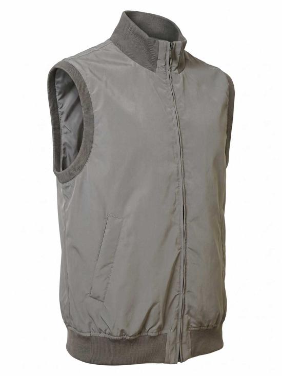 26FW 브루넬로 쿠치넬리 가공 나일론 웨이스트코트 MM4796584CNM07 GREY - BRUNELLO CUCINELLI