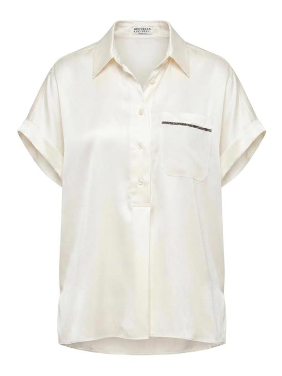 26FW 브루넬로 쿠치넬리 반팔 티셔츠 M0C59B1O05C600 BEIGE