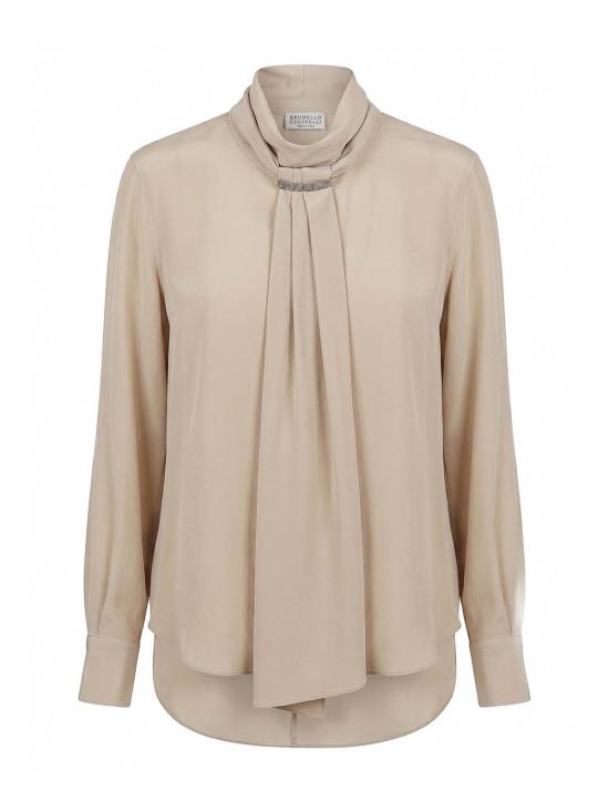 26FW 브루넬로 쿠치넬리 반팔 티셔츠 MB993B1G04C8561 BEIGE