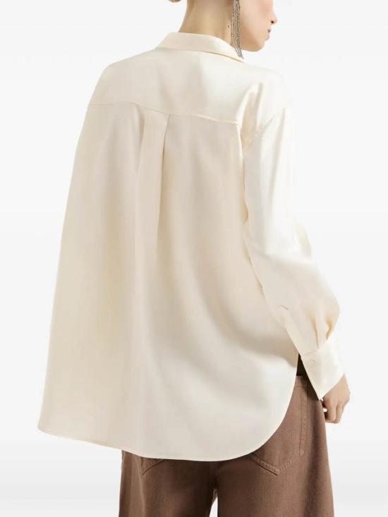 26FW 브루넬로 쿠치넬리 반팔 티셔츠 MB179B1D05C7925 WHITE - BRUNELLO CUCINELLI