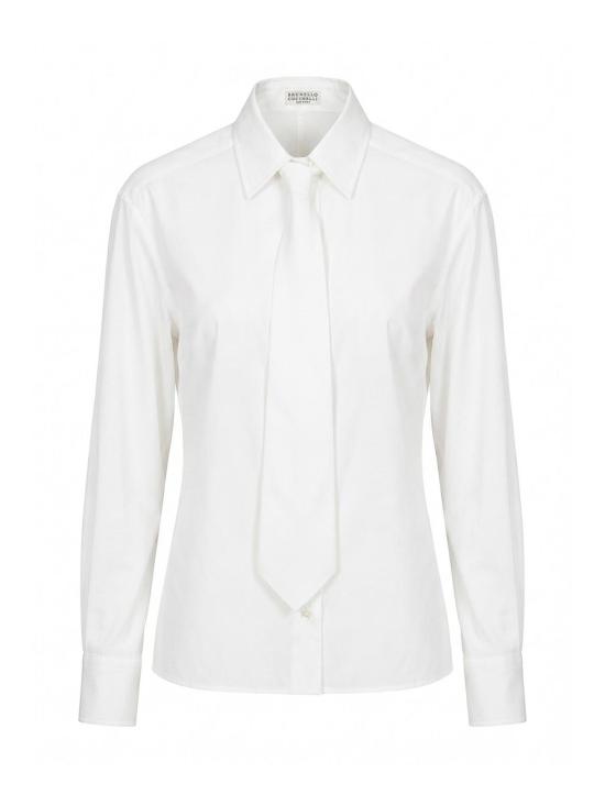 26FW 브루넬로 쿠치넬리 셔츠 M0091M3A46C159 WHITE