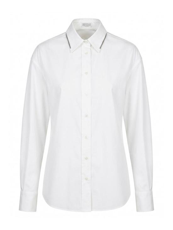 26FW 브루넬로 쿠치넬리 셔츠 M0091M1O06C159 WHITE