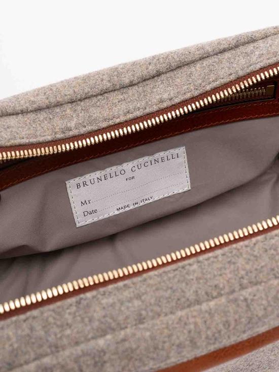 26FW 브루넬로 쿠치넬리 클러치/파우치 MWPABU334CZV25 DARK GREEN - BRUNELLO CUCINELLI