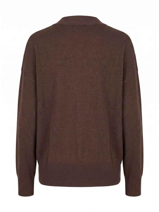 26FW 브루넬로 쿠치넬리 스웨터 M62248106C4211 DARK BROWN - BRUNELLO CUCINELLI