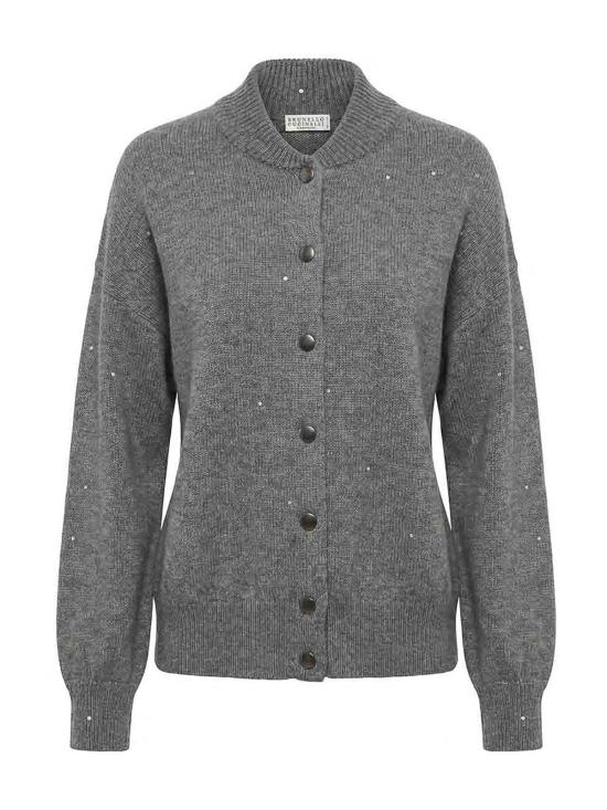 26FW 브루넬로 쿠치넬리 스웨터 M73540806CJ074 DARK GREY