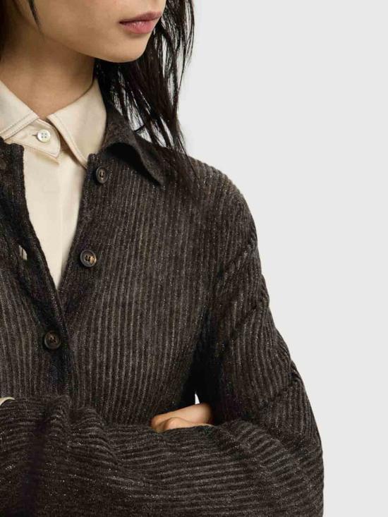 26FW 브루넬로 쿠치넬리 스웨터 MFR493706CHL46 BROWN - BRUNELLO CUCINELLI
