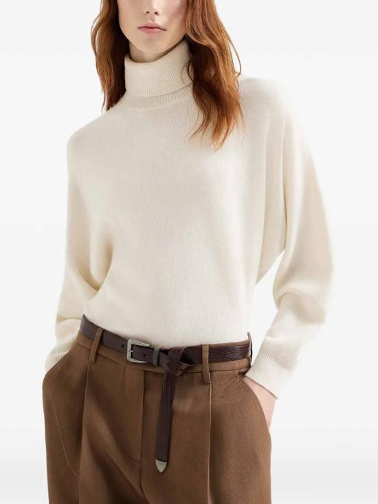 26FW 브루넬로 쿠치넬리 스웨터 M12744403C2832 WHITE - BRUNELLO CUCINELLI