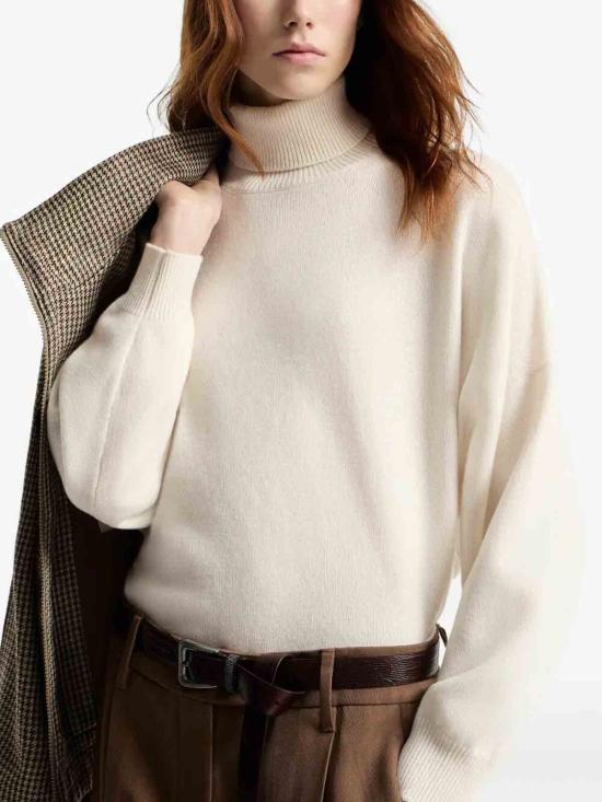 26FW 브루넬로 쿠치넬리 스웨터 M12744403C2832 WHITE - BRUNELLO CUCINELLI