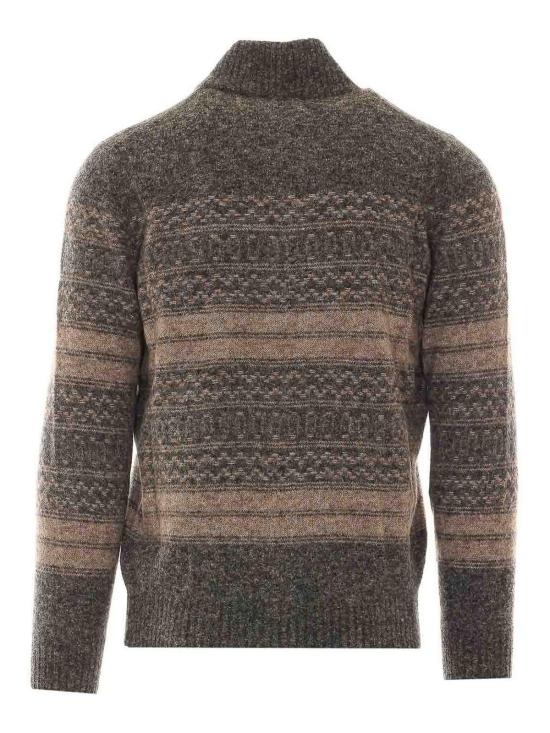 26FW 브루넬로 쿠치넬리 집업 니트 MTF710016CTR58 BROWN - BRUNELLO CUCINELLI
