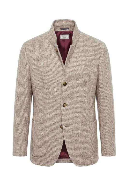26FW 브루넬로 쿠치넬리 수트 자켓 MV4596265C103 LIGHT BEIGE