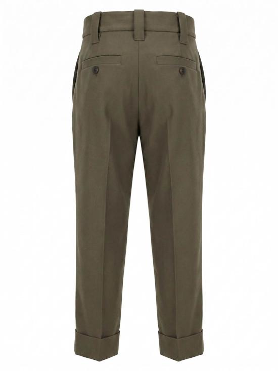 26FW 브루넬로 쿠치넬리 스트레이트 팬츠 MB199P9357C3998 DARK GREEN - BRUNELLO CUCINELLI
