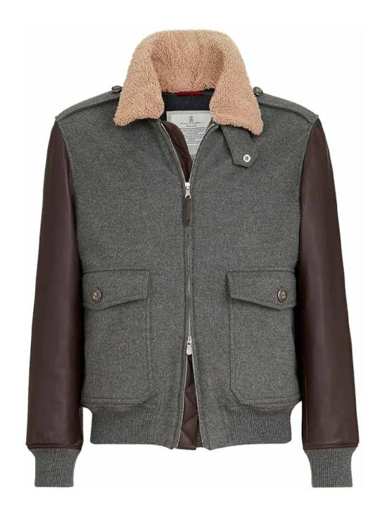 26FW 브루넬로 쿠치넬리 봄버 자켓 MM4006004C4601 GREY