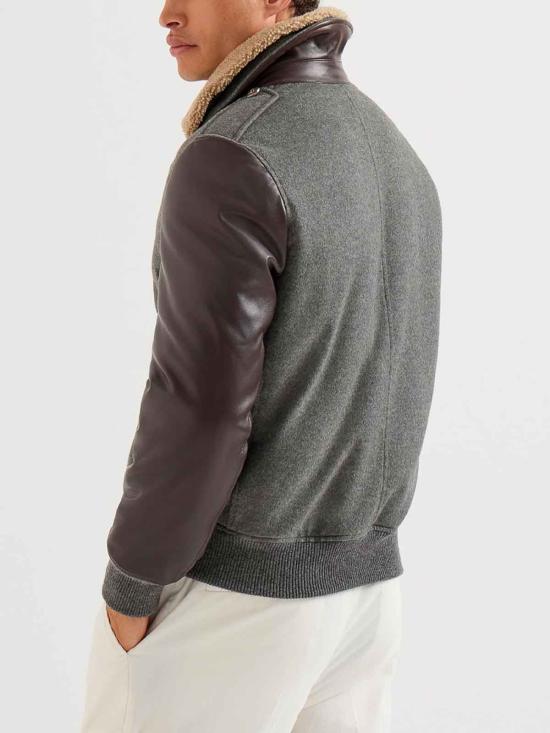 26FW 브루넬로 쿠치넬리 봄버 자켓 MM4006004C4601 GREY - BRUNELLO CUCINELLI