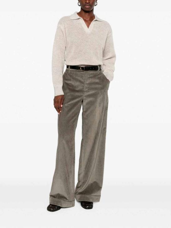 26FW 브루넬로 쿠치넬리 스트레이트 팬츠 MA180P8492C983 GREY - BRUNELLO CUCINELLI