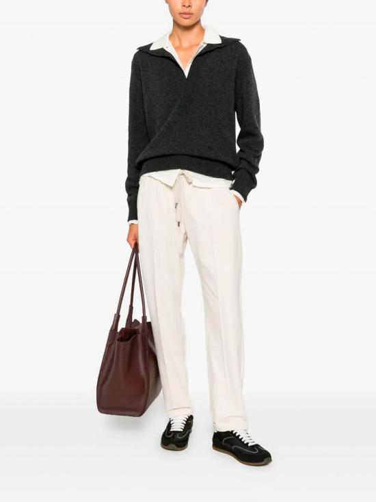 26FW 브루넬로 쿠치넬리 스트레이트 팬츠 MH827FB799C9815 WHITE - BRUNELLO CUCINELLI