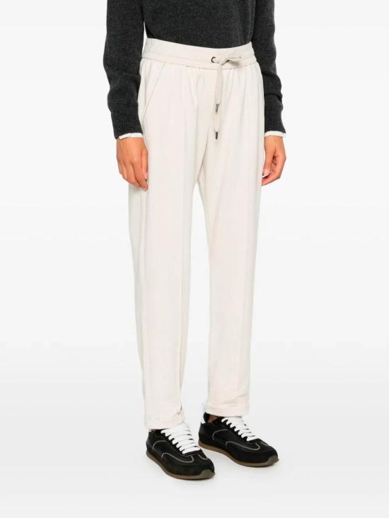 26FW 브루넬로 쿠치넬리 스트레이트 팬츠 MH827FB799C9815 WHITE - BRUNELLO CUCINELLI