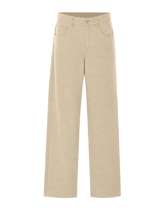 26FW 브루넬로 쿠치넬리 스트레이트 팬츠 MB185P4021C2471 BEIGE