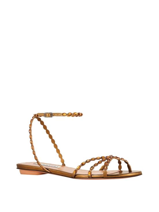 26FW 아쿠아주라 샌들 LSKFLAS0MSKDEE GOLD - AQUAZZURA