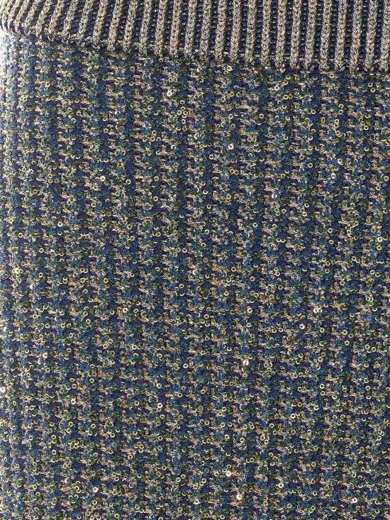 26FW 발망 미디 스커트 HF1LB004KK13SQH BLUE - BALMAIN
