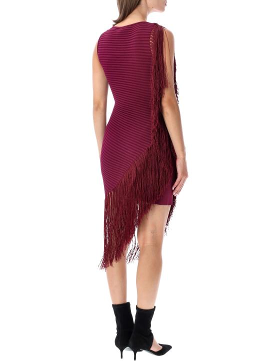 26FW 알라이아 미디 원피스 AA9R3097K217D 342 BURGUNDY - ALAIA