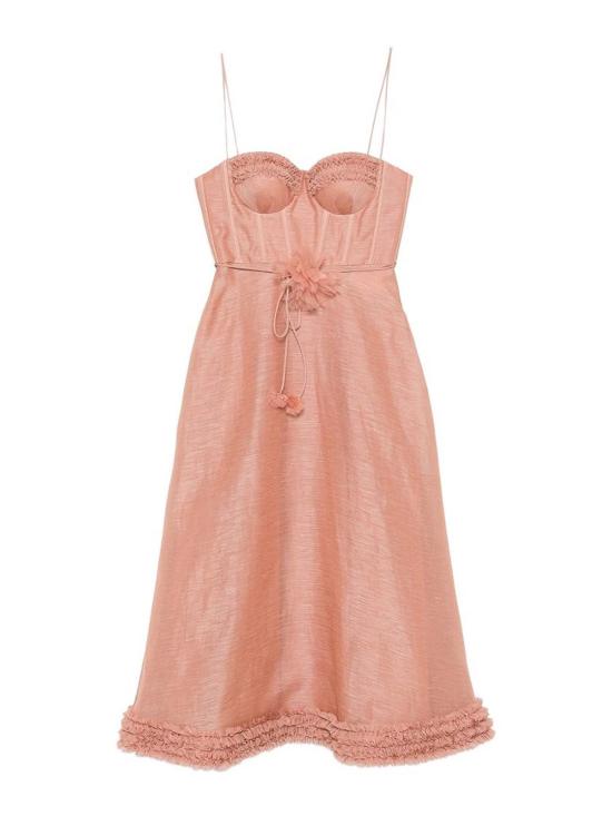 26SS 짐머만 미디 원피스 7568DS261PEO NUDE NEUTRALS