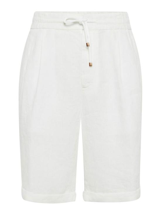 26SS 브루넬로 쿠치넬리 스트레이트 팬츠 M243DU0020C2200 WHITE