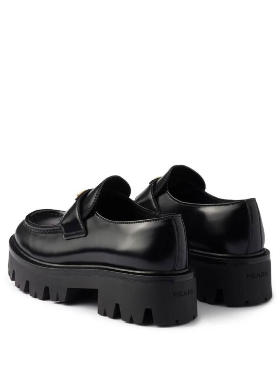 26FW 프라다 모노블럭 러버솔 레더 로퍼 1D185OFB050055 F0002 BLACK - PRADA