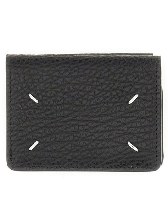  마르지엘라 4 스티치 포켓 지갑 S36UI0416P4455 T8013 BLACK - MAISON MARGIELA