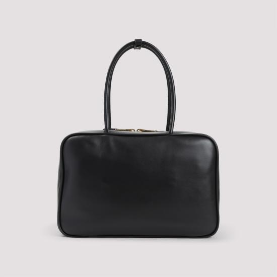 26FW 미우미우 가죽 탑 핸들백 5BB117VMON2CRW F0002 BLACK - MIU MIU