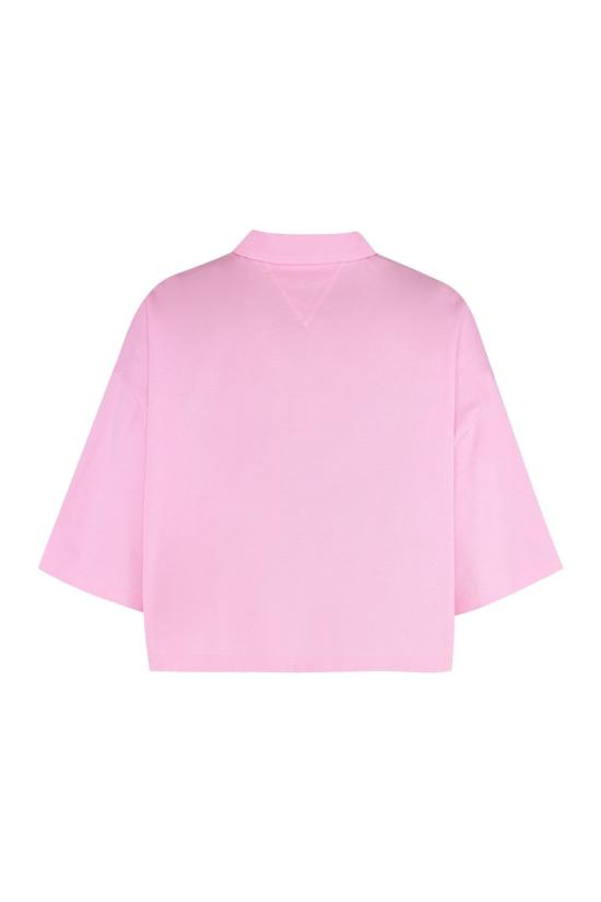  보테가베네타 폴로 티셔츠 830925V5DJ0 6454 Pink - BOTTEGA VENETA