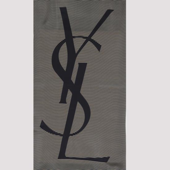 26FW 생로랑 카산드라 스트라이프 스톨 8221383Y039 4178 BLUE - SAINT LAURENT