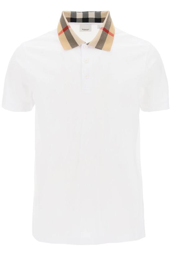 26FW 버버리 코튼 폴로 셔츠 8071621 A1464 WHITE