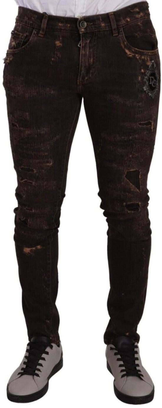 26FW 돌체앤가바나 데님 팬츠 9635945775390 BROWN