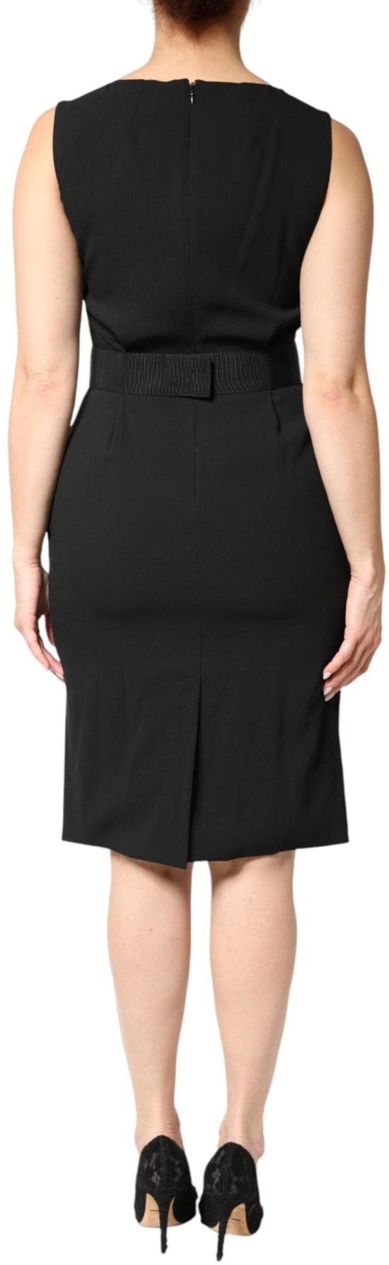 26FW 돌체앤가바나 미디 원피스 9950777671966 BLACK - DOLCE & GABBANA