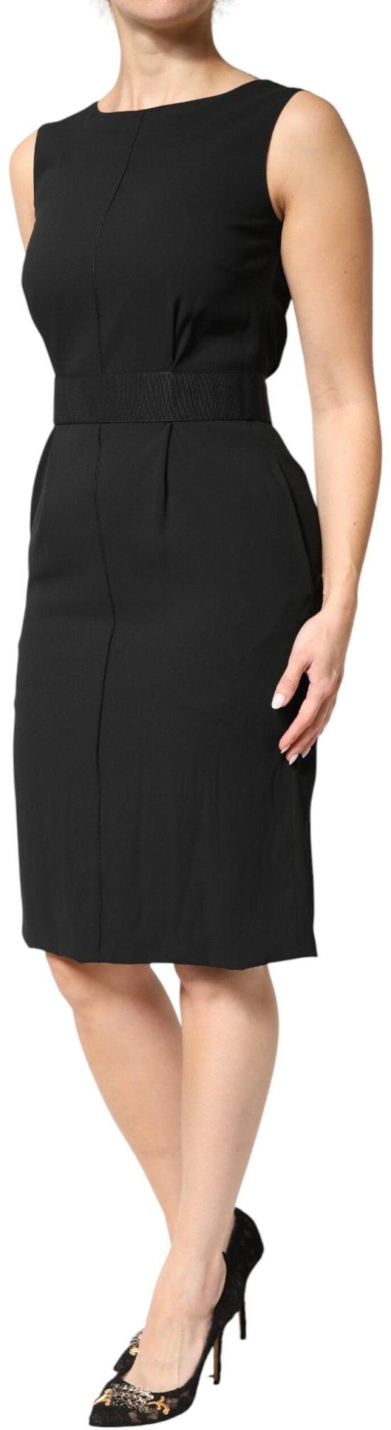 26FW 돌체앤가바나 미디 원피스 9950777671966 BLACK - DOLCE & GABBANA