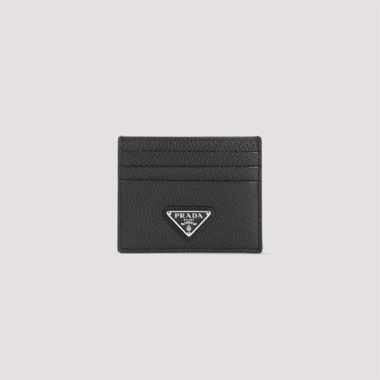 26FW 프라다 앤티크 레더 가죽 카드 지갑 앤티크 레더 가죽 카드 지갑 2MC0252E54 F0002 BLACK - PRADA