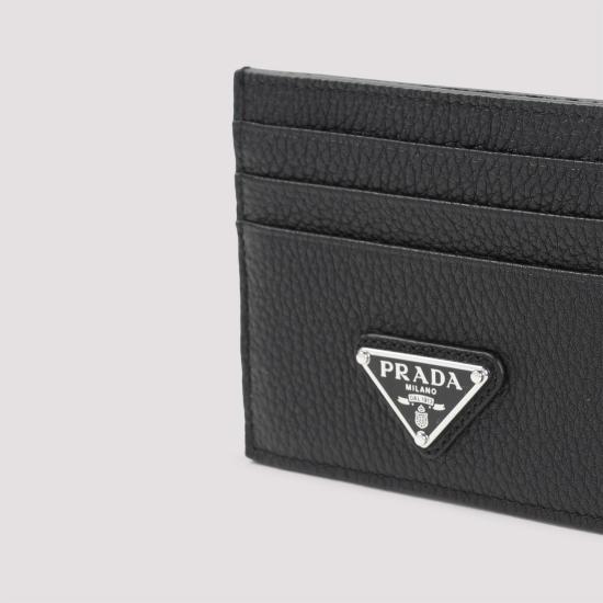 26FW 프라다 앤티크 레더 가죽 카드 지갑 앤티크 레더 가죽 카드 지갑 2MC0252E54 F0002 BLACK - PRADA